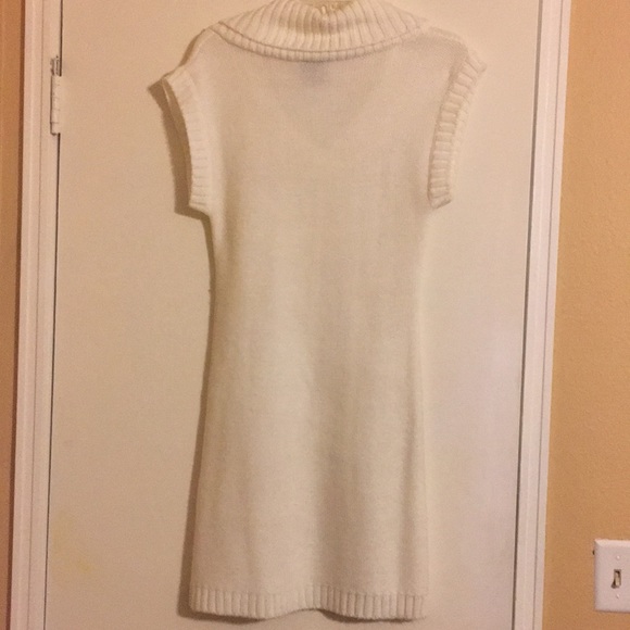White Pink Rose sweater dress - Picture 5 of 5